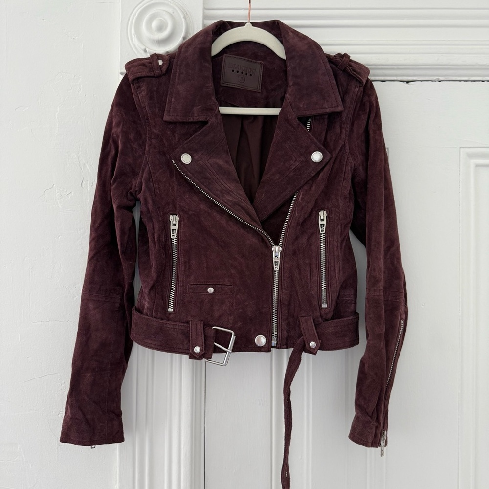 Blank NYC Purple Suede Jacket